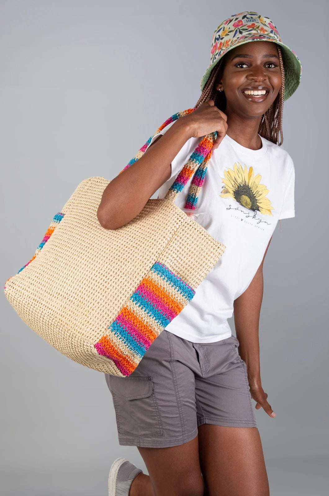 Capua Beach Bag in Summer Stripe
