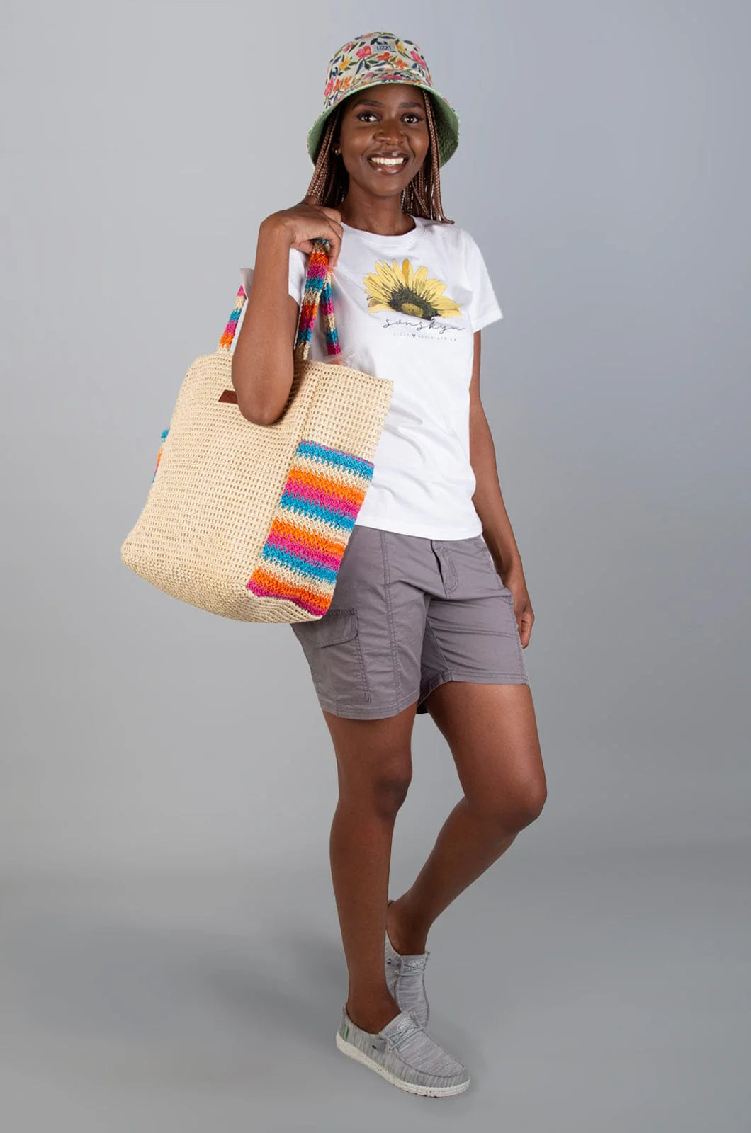 Capua Beach Bag in Summer Stripe