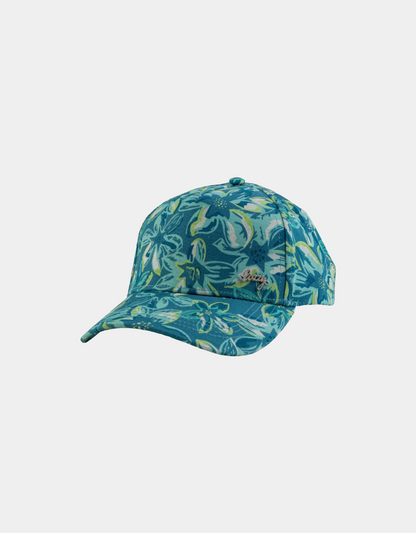 Dimosara Cap in Teal Floral