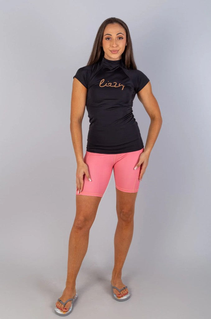 Guiana Ladies SS Rashie in Black