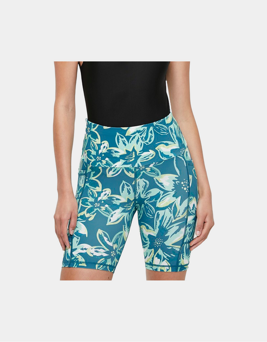 Koto Short Leggings in Teal Floral