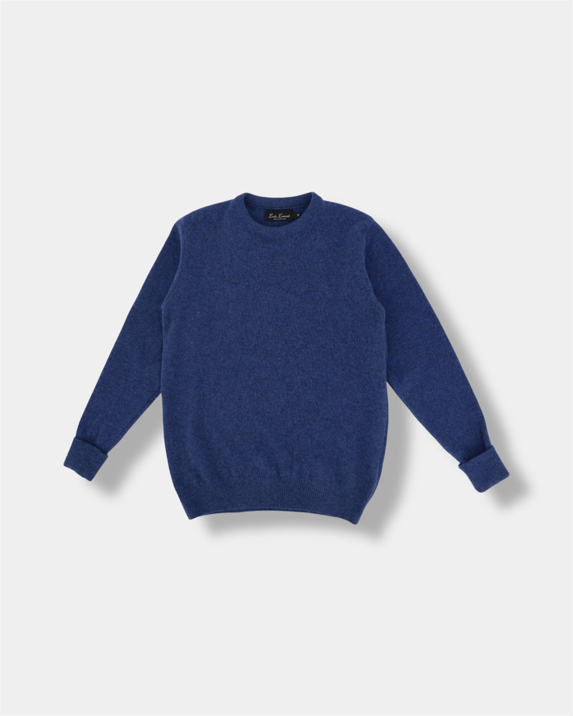 Lambswool Crewneck Sweater in Blue Ribbon