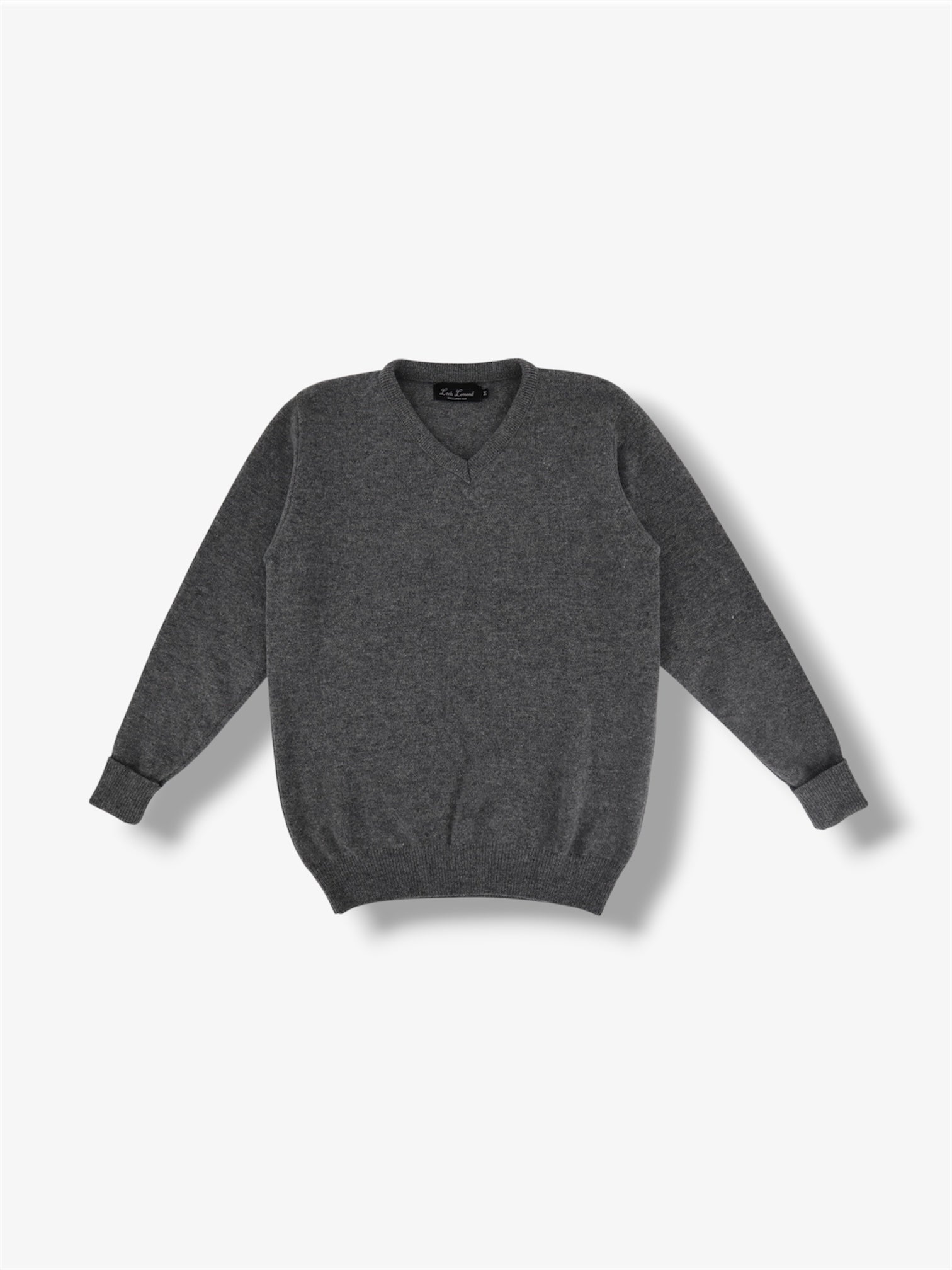 Lambswool V Neck Sweater in Cloud