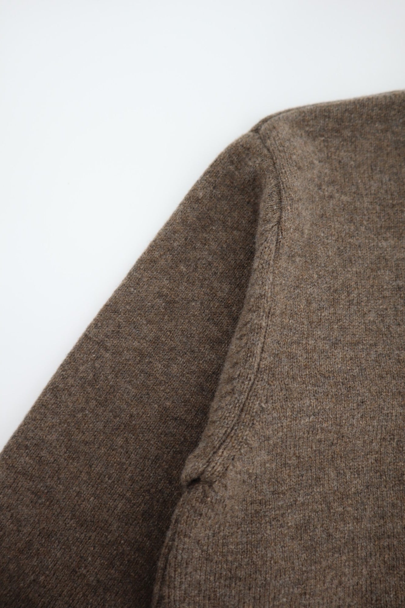 Lambswool V Neck Sweater in Hazel