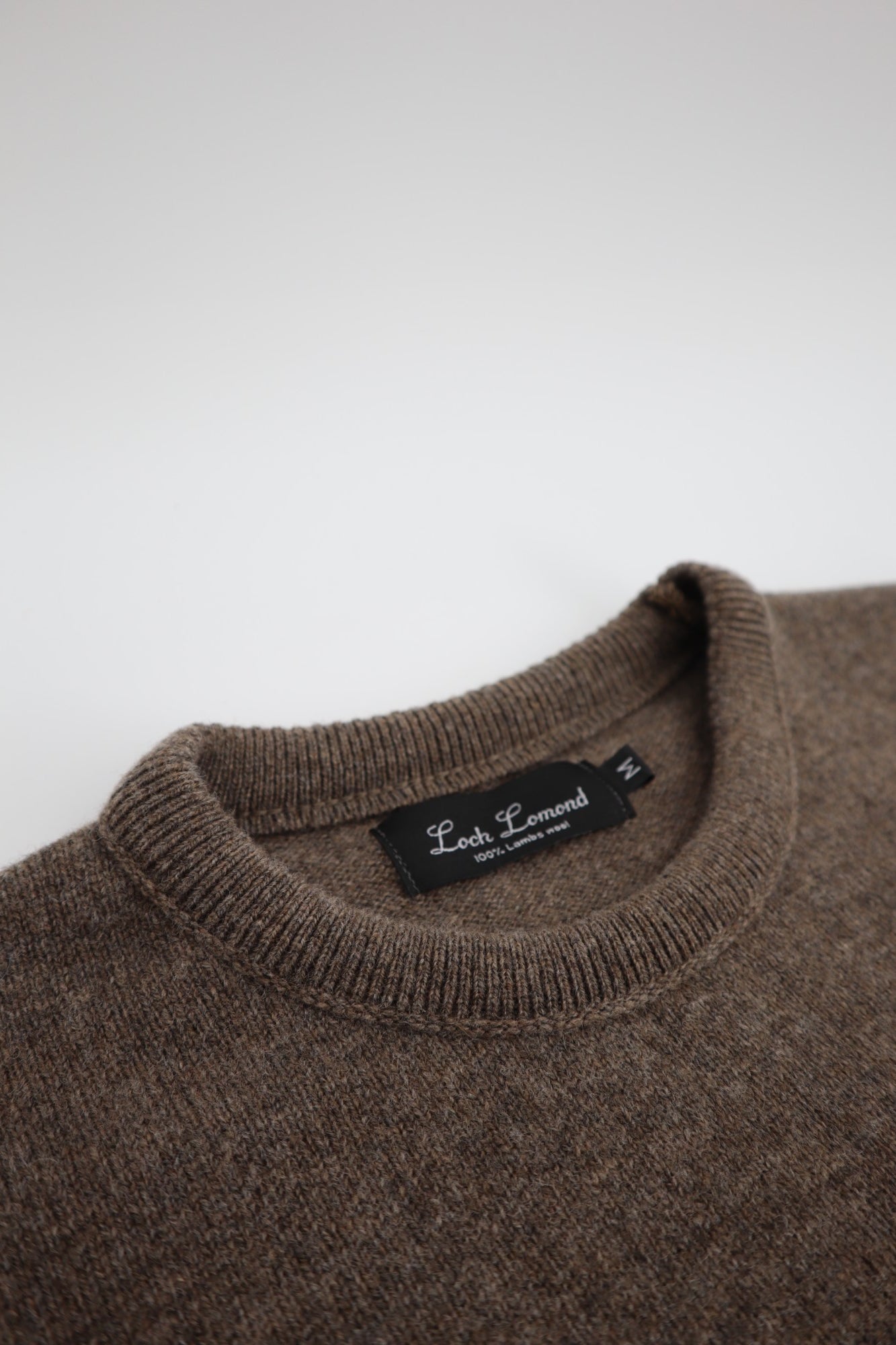Lambswool Crewneck Sweater in Hazel Ash