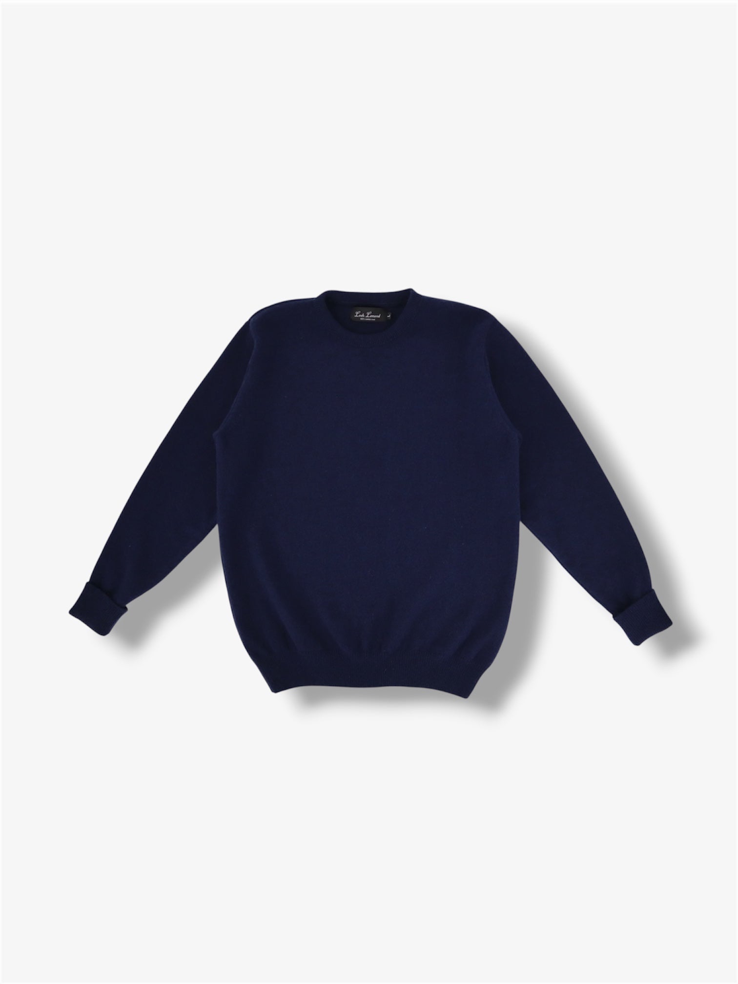 Lambswool Crewneck Sweater in Dark Navy