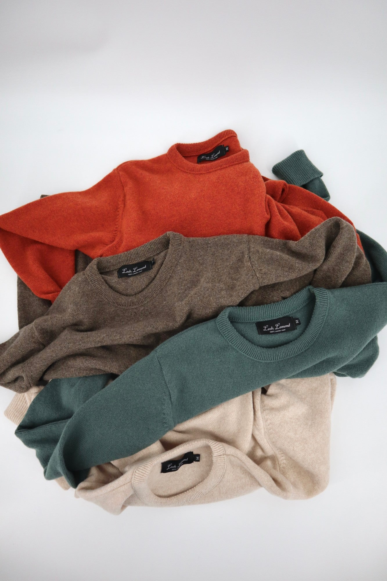 Lambswool Crewneck Sweater in Maple