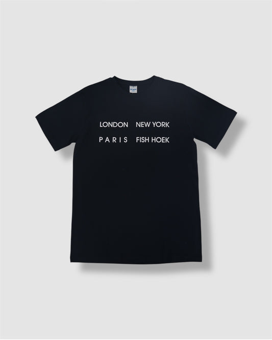 London / New York / Paris / Fish Hoek Tee
