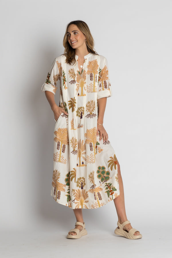 Amrita Midi Dress in White