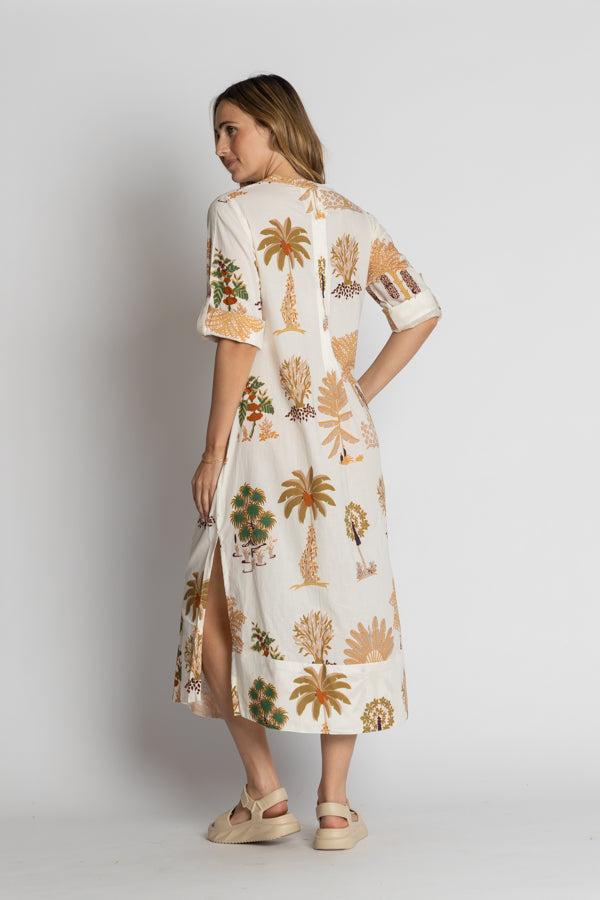 Amrita Midi Dress in White