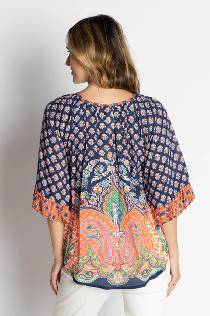 Sarai Top in Navy