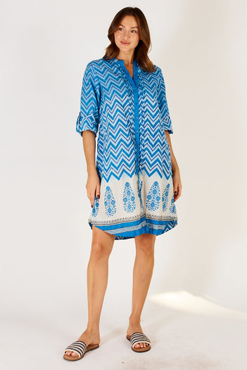 Alex Shirtmaker Dress in Ocean