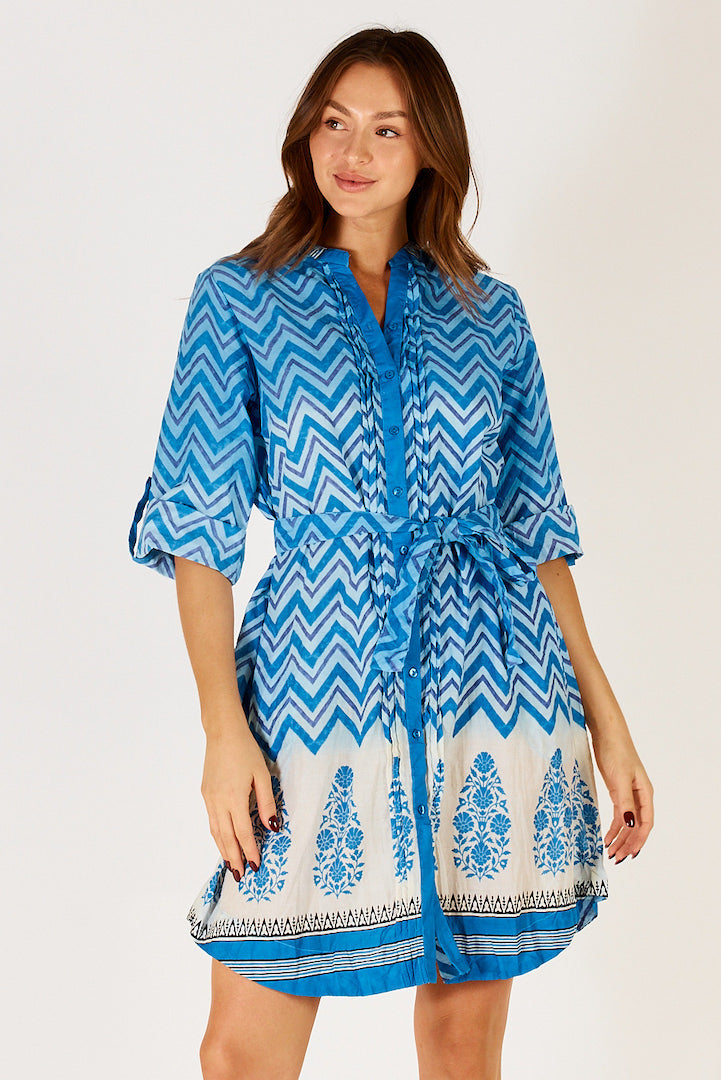 Alex Shirtmaker Dress in Ocean