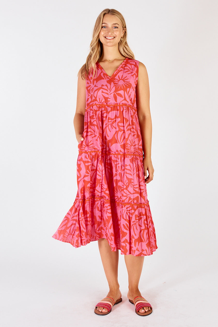 Laiken Tiered Midi Dress