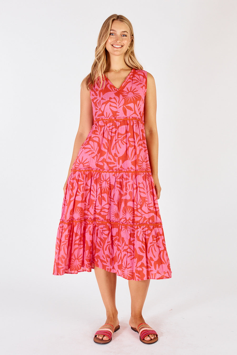 Laiken Tiered Midi Dress