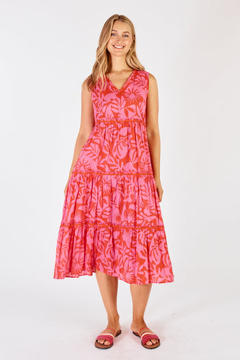 Laiken Tiered Midi Dress