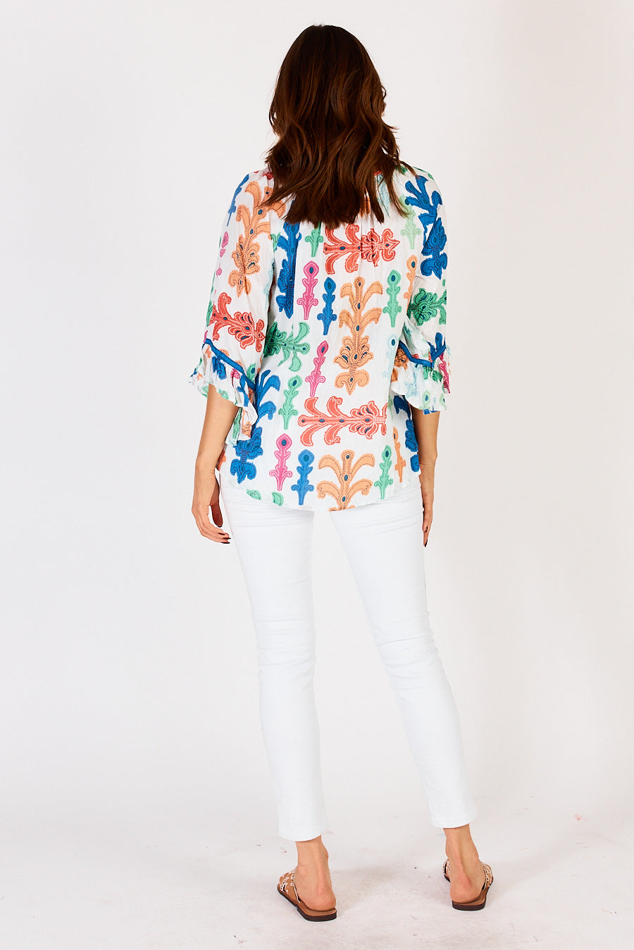 Olivia Printed Cotton Top