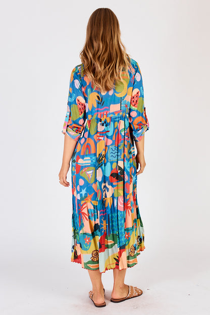 Solana Midi Dress in Ocean