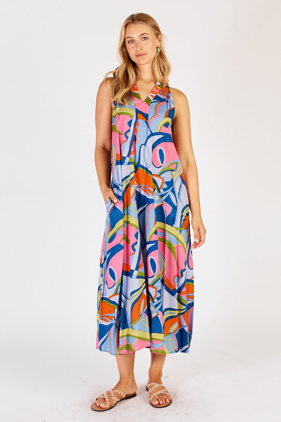 Tilly Maxi Dress in Sky