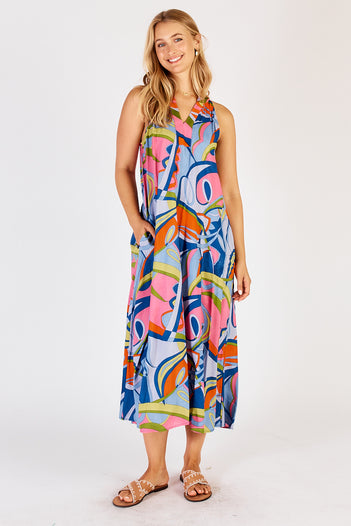 Tilly Maxi Dress in Sky