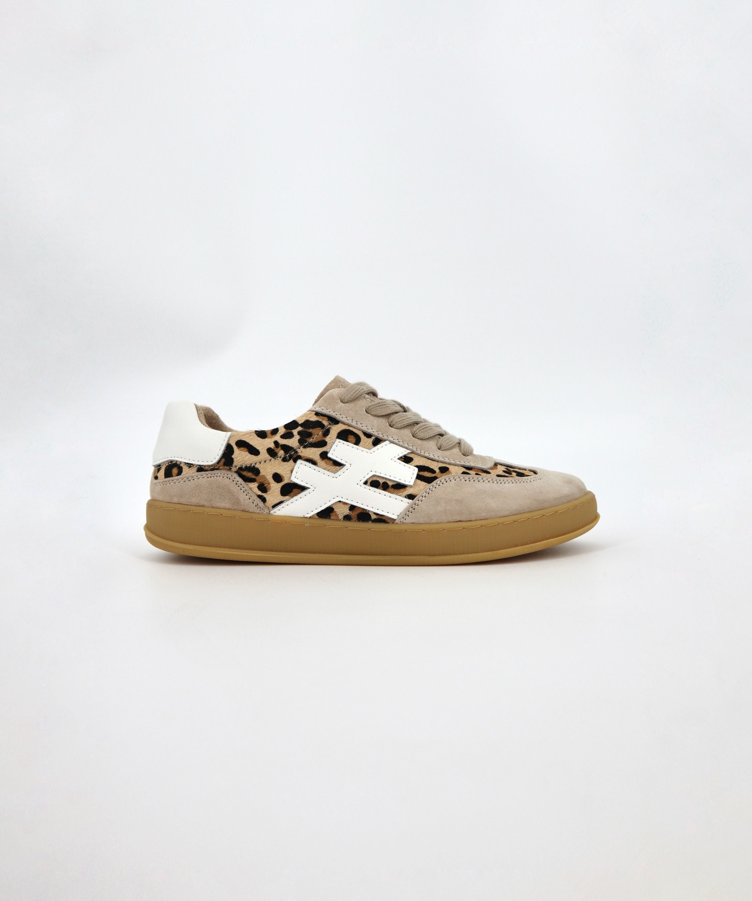 Lumi Sneaker in Leopard / Beige / White