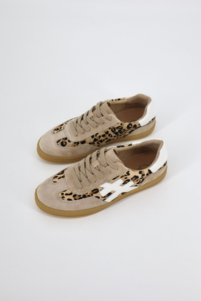 Lumi Sneaker in Leopard / Beige / White