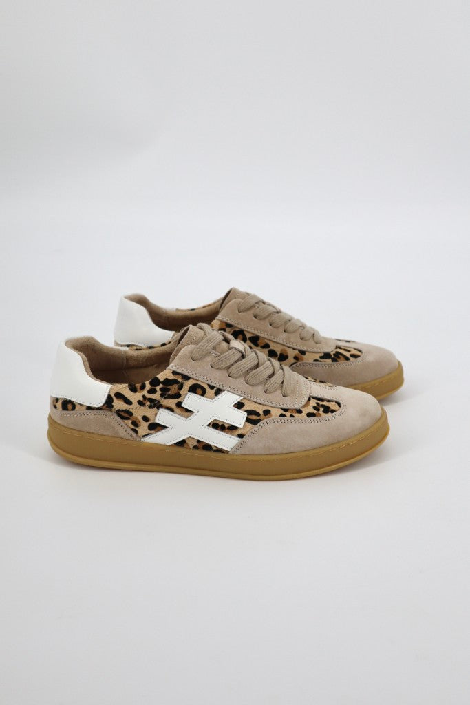 Lumi Sneaker in Leopard / Beige / White