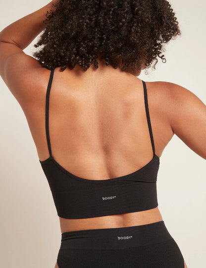 LYOLYTE® Ribbed Low Back Bralette in Black