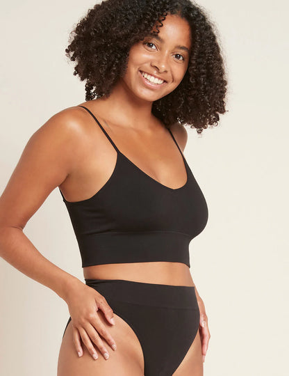 LYOLYTE® Ribbed Low Back Bralette in Black