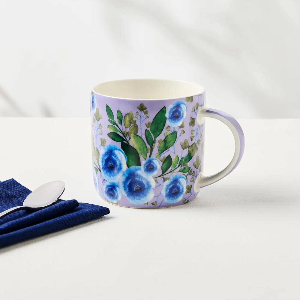 Bouquet Mug in Lilac