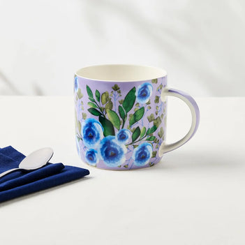 Bouquet Mug in Lilac