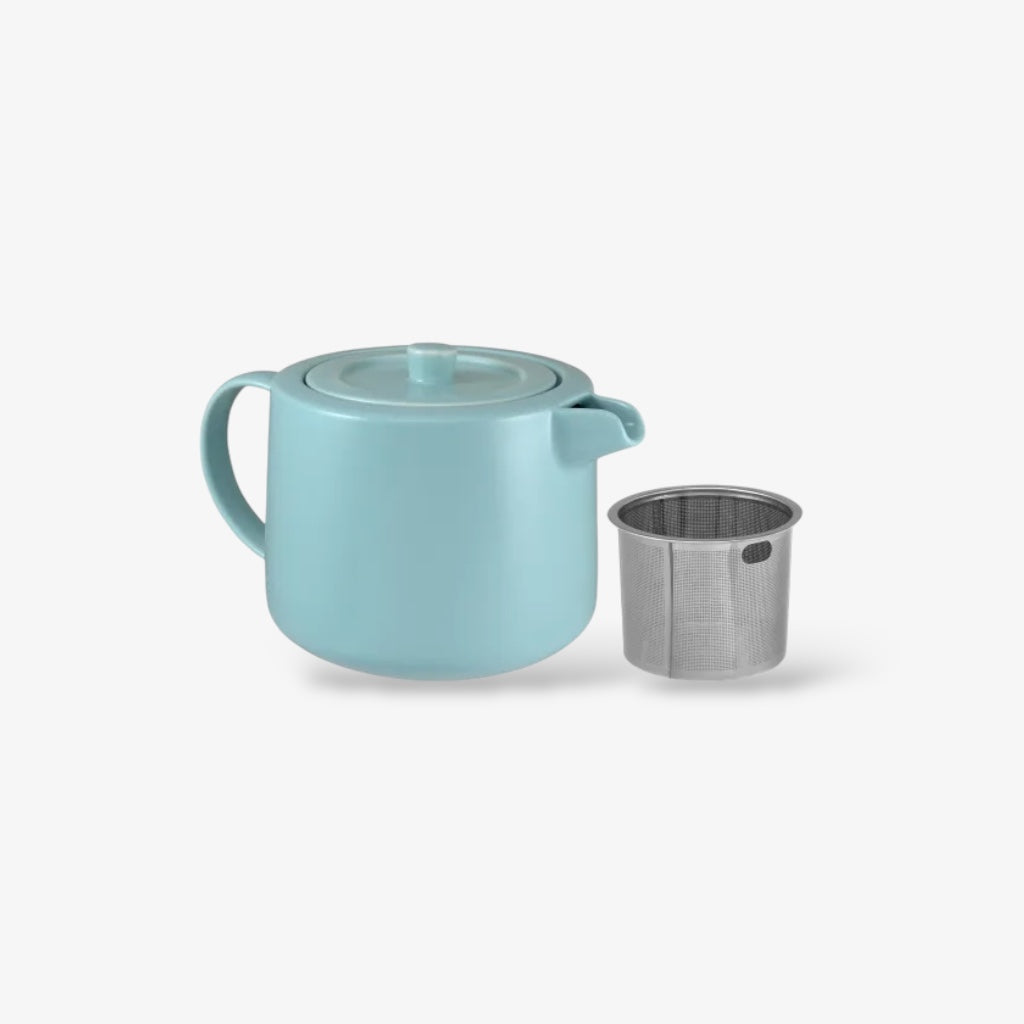 Cafe Life Teapot with Infuser in Cloud
