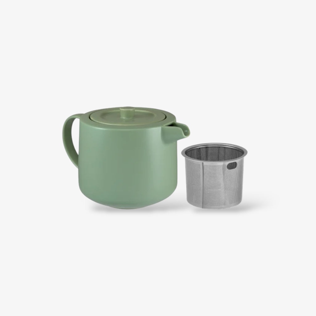 Cafe Life Teapot with Infuser in Seafoam