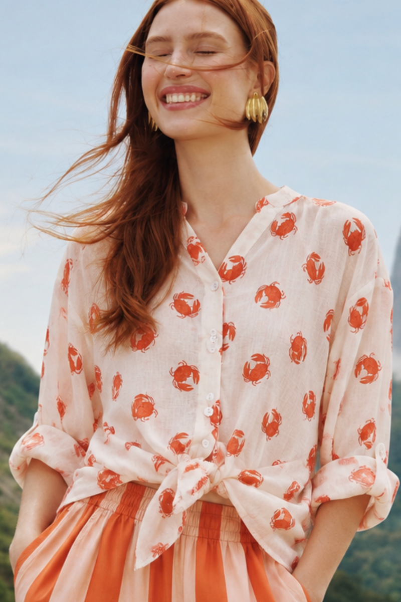 Printed Crab Blouse