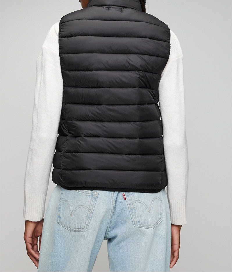 Sleeveless Puffer in Black