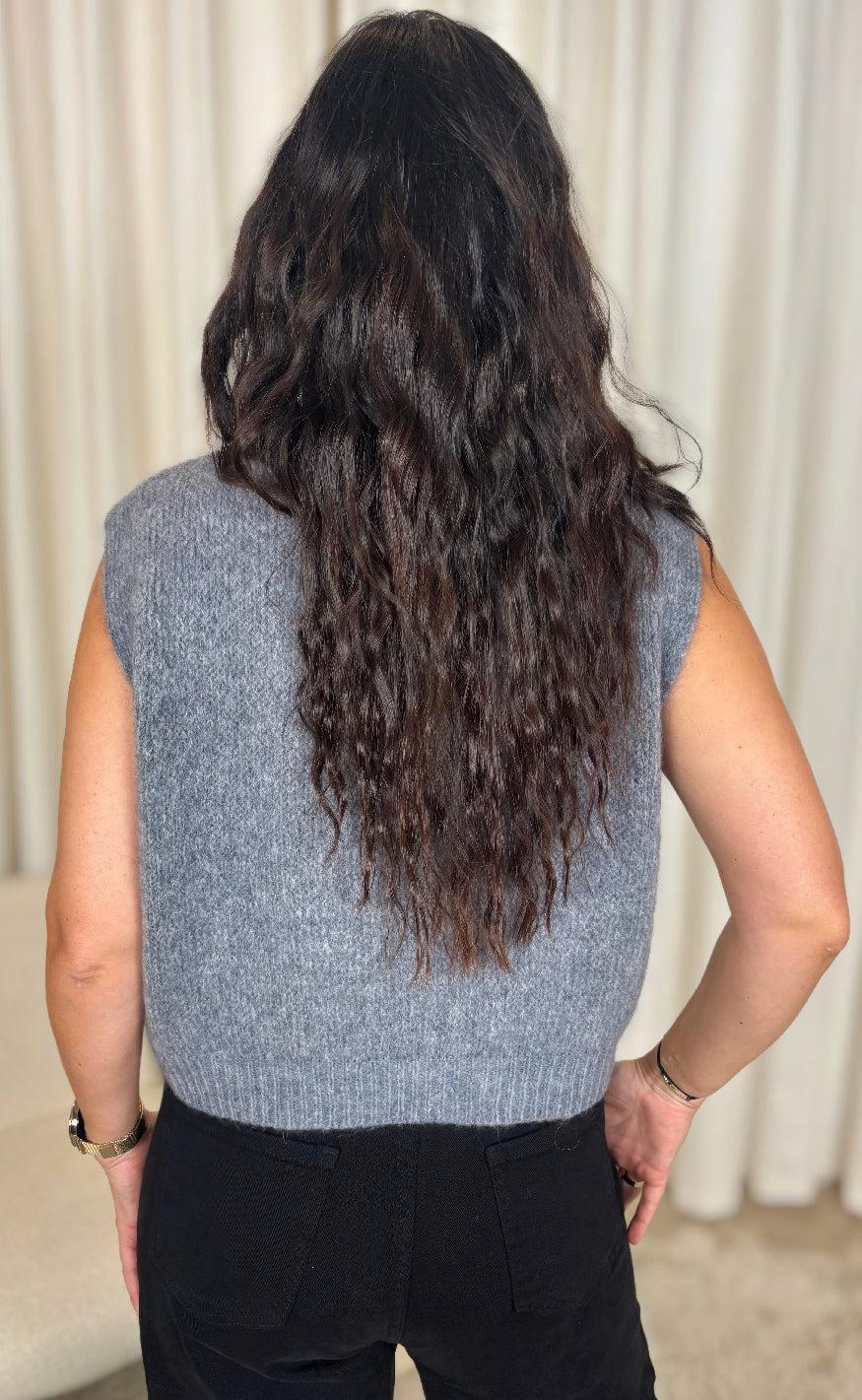 Marlene Vest in Grey