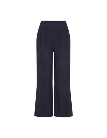 Anette Linen Pants in Navy