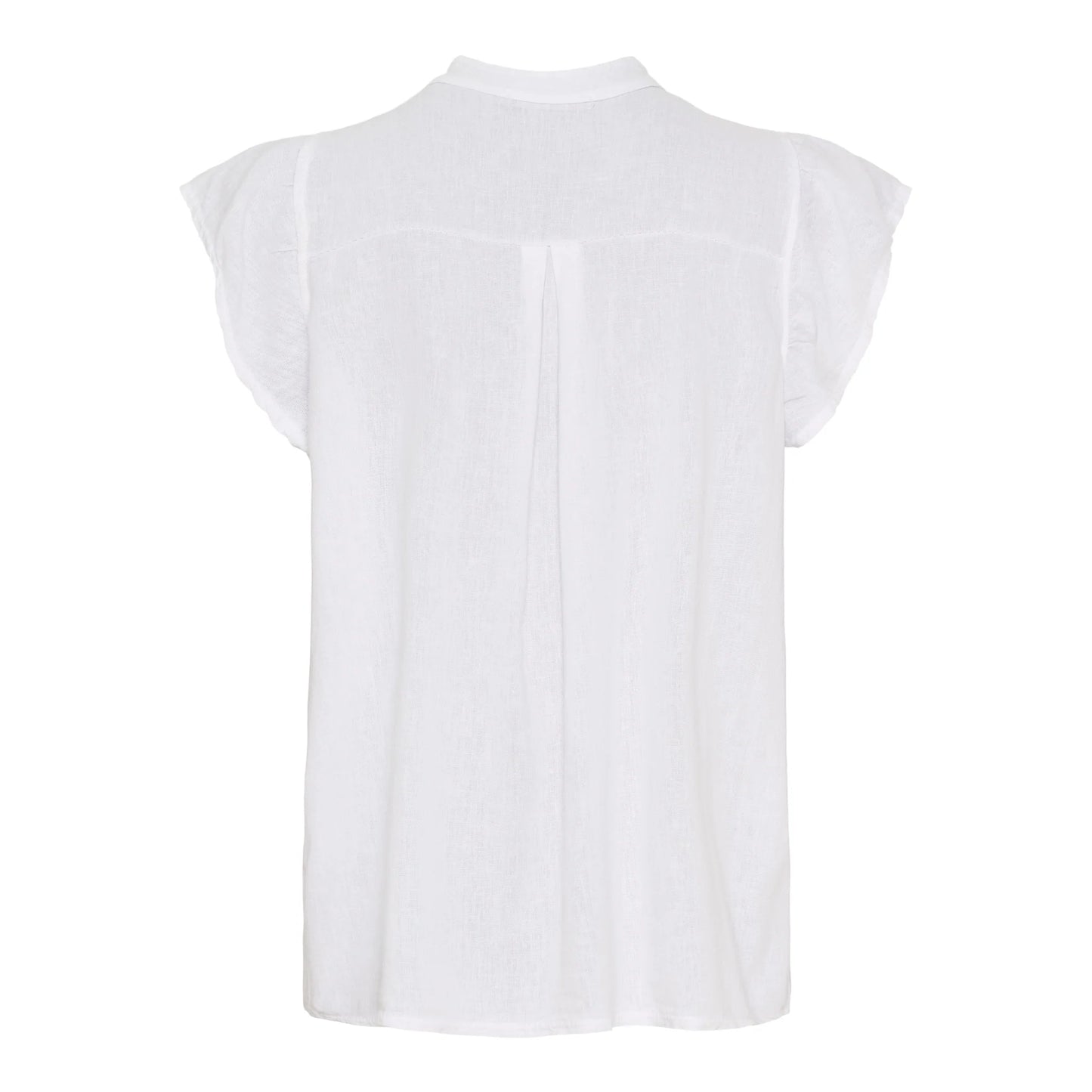 Annie Linen Top in White