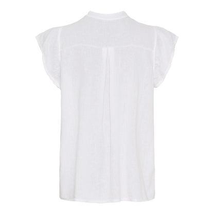 Annie Linen Top in White