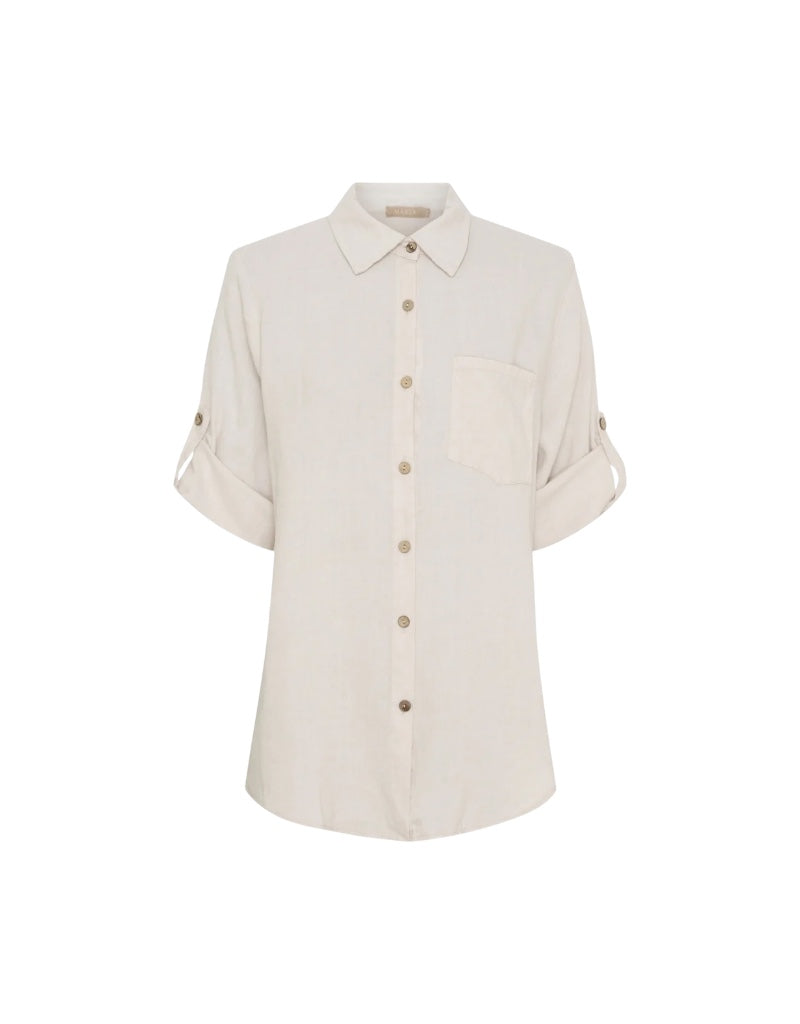 Kiara Linen Shirt in Sabbia