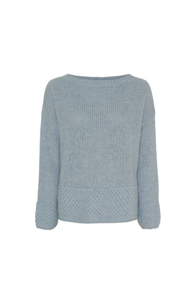 Lenora Knit Sweater in Celeste