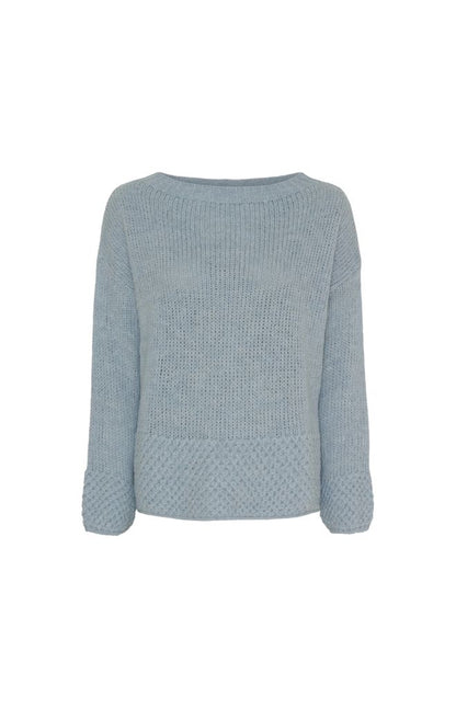 Lenora Knit Sweater in Celeste