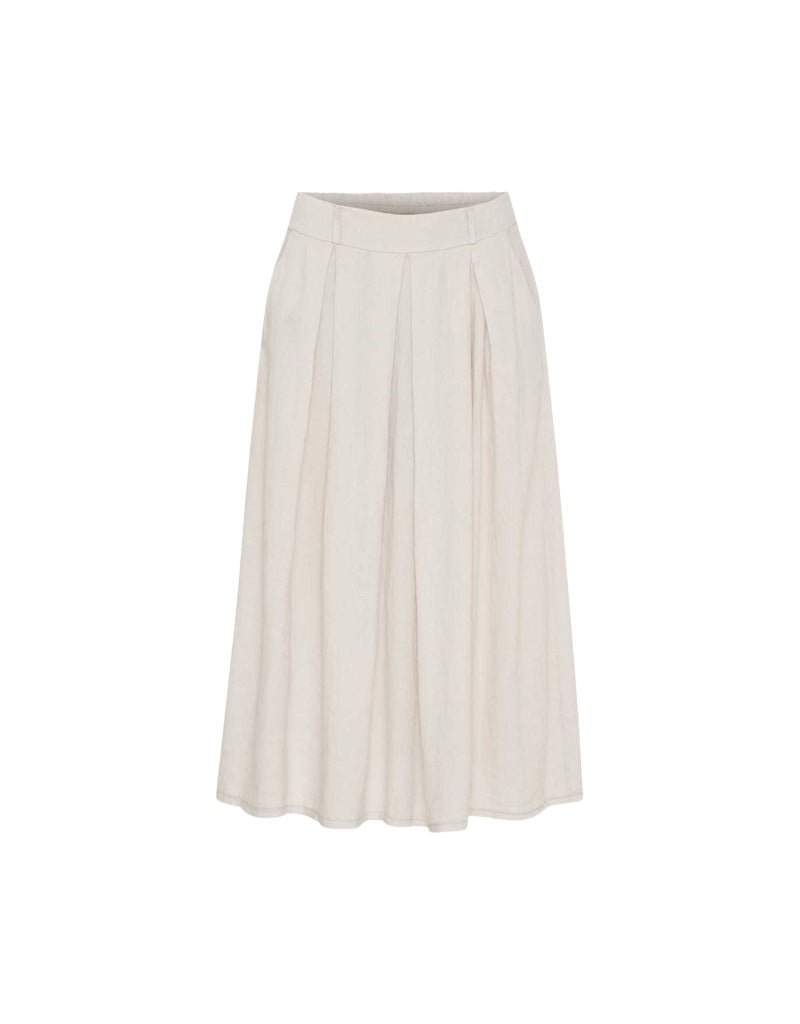Leona Linen Skirt in Sabbia
