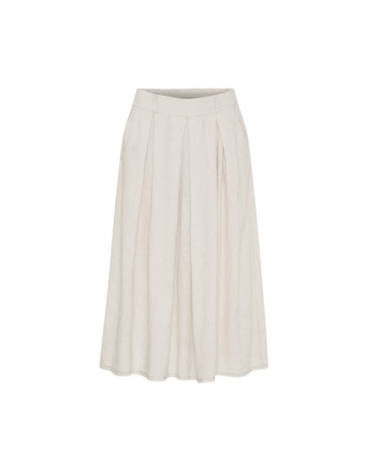 Leona Linen Skirt in Sabbia