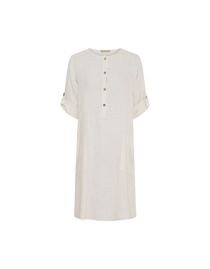 Mariella Linen Pocket Dress in Sabbia