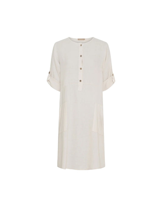 Mariella Linen Pocket Dress in Sabbia