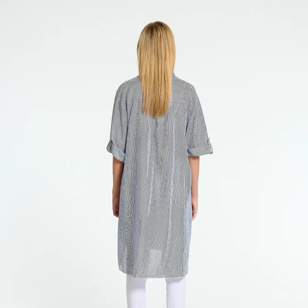 Tine Tunica in White / Blue