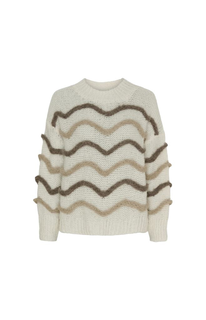 Isolda Knit Sweater in Panna