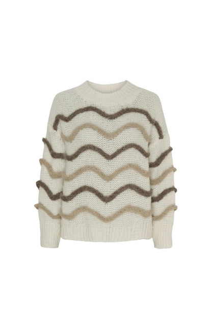 Isolda Knit Sweater in Panna