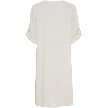 Mariella Linen Pocket Dress in Sabbia